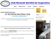 Tablet Screenshot of gordiniclub.com.ar